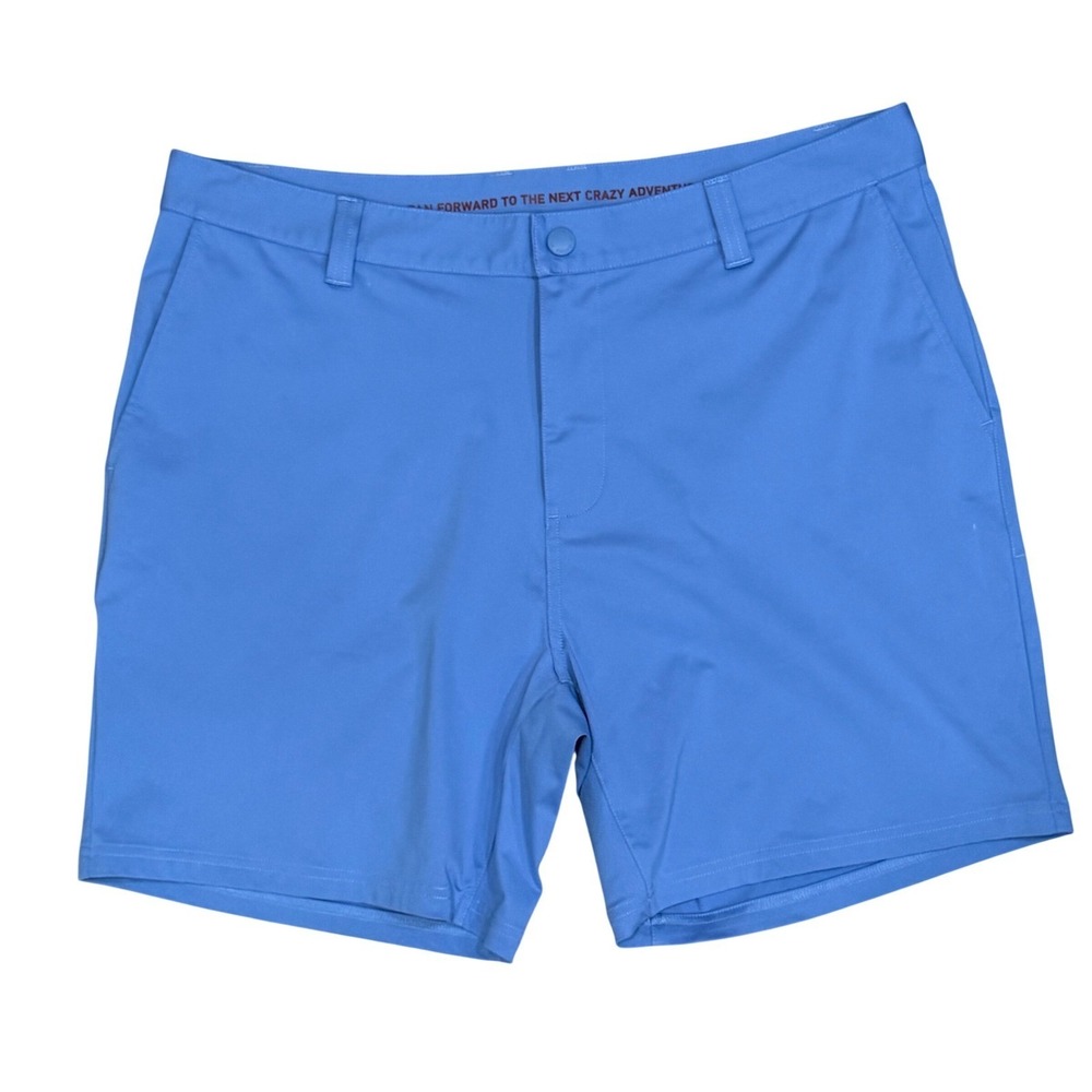 Rhone Mens Commuter Shorts Blue 36 Active Golf Performance Stretch 7 Inseam EUC